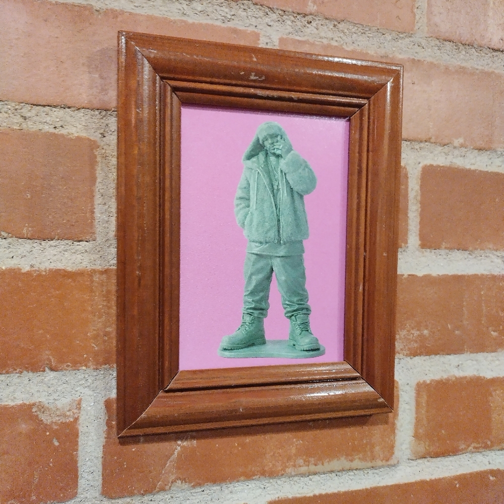 Cam'ron Dipset Killa Cam Diplomats Plastic Army Man Framed Art Print By Neon Nic - Picture 1 of 1